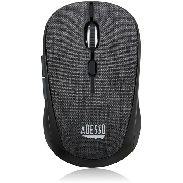Adesso Publishing Adesso 2.4Ghz Wireless Black Fabric Mini Optical Mouse, 5-Button IMOUSES80B